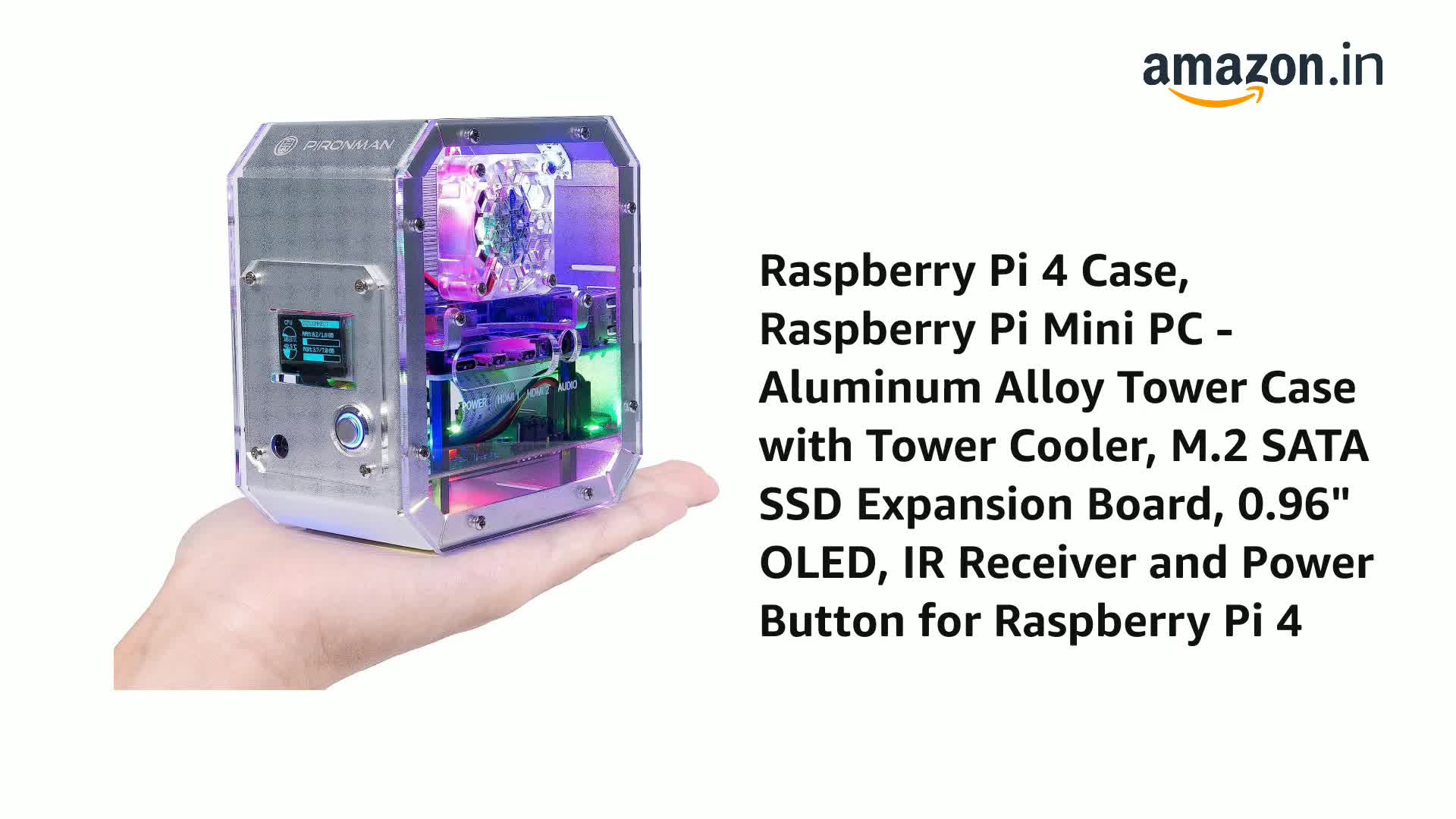 Amazon.in: Buy Raspberry Pi 4 Case, Raspberry Pi Mini PC
